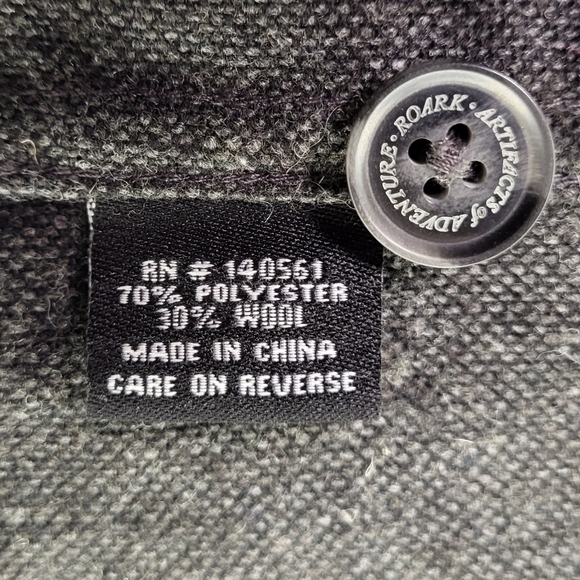 Roark Nordsman Long Sleeve Wool Blend Flannel size Medium - Picture 6 of 7